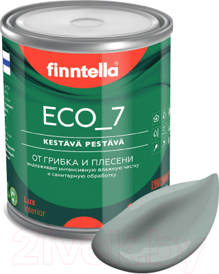 Краска Finntella Eco 7 Sammal / F-09-2-1-FL052 (900мл, серо-зеленый)
