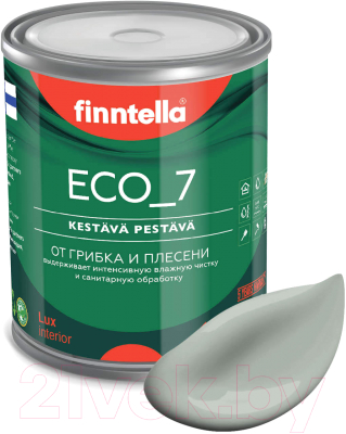 Краска Finntella Eco 7 Poly / F-09-2-1-FL053 (900мл, серо-зеленый)