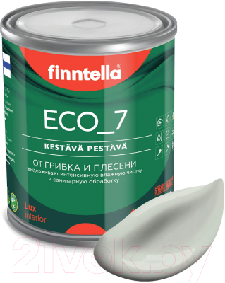 Краска Finntella Eco 7 Kanarian / F-09-2-1-FL054 (900мл, светло серо-зеленый)