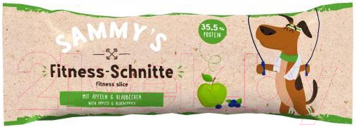 Лакомство для собак Bosch Petfood Sammy's Фитнес слайсы с яблоком и черникой / 6438025 (30г)