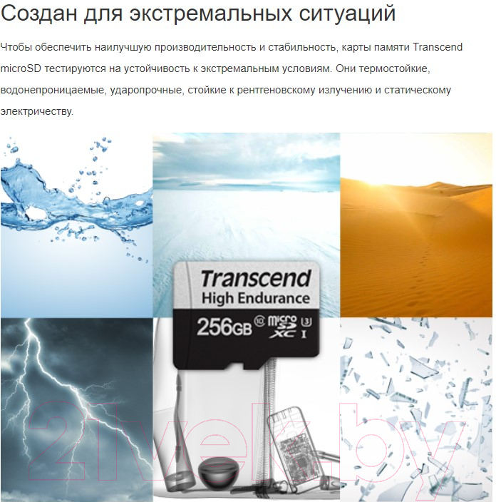 Карта памяти Transcend MicroSDXC 128GB + адаптер (TS128GUSD350V)