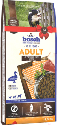 Сухой корм для собак Bosch Petfood Adult Duck&Rice / 80780015 (15кг)
