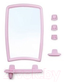 Комплект мебели для ванной Berossi 41 НВ 04102000 (розовый мрамор)