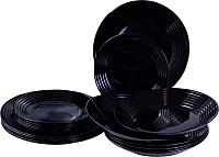 Набор тарелок Luminarc Harena Black N5162 (18шт) - 