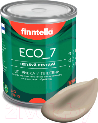 Краска Finntella Eco 7 Taos / F-09-2-1-FL087 (900мл, бежевый хаки)