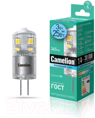 Изображение товара Лампа Camelion LED3-G4-JD-NF/845/G4 / 13863