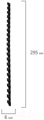 Пружины для переплета Brauberg 6мм / 530809 (100шт, черный)