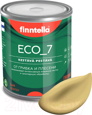 Краска Finntella Eco 7 Syksy / F-09-2-1-FL117 (900мл, приглушенный желтый)