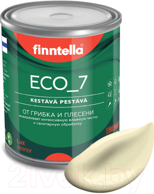 Краска Finntella Eco 7 Ivory / F-09-2-1-FL120 (900мл, светло-желтый)