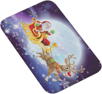 

Коврик для ванной JoyArty, Санта и веселый олень / bath_6767