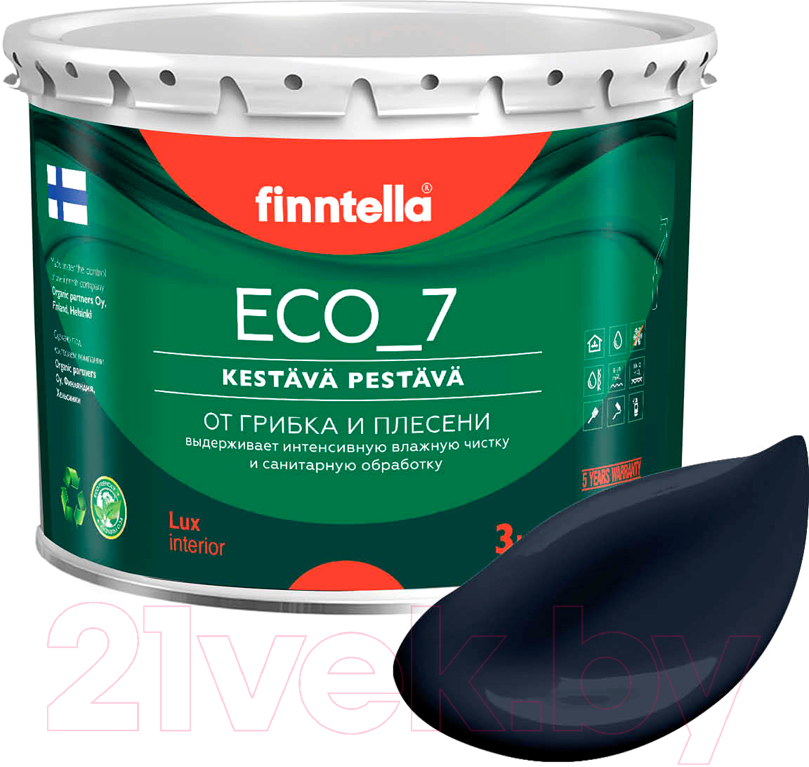 Краска Finntella Eco 7 Nevy / F-09-2-3-FL001