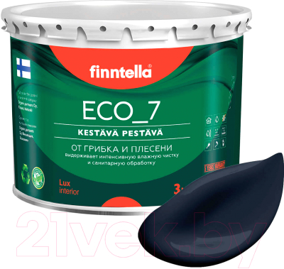 Краска Finntella Eco 7 Nevy / F-09-2-3-FL001 (2.7л, темно-синий)