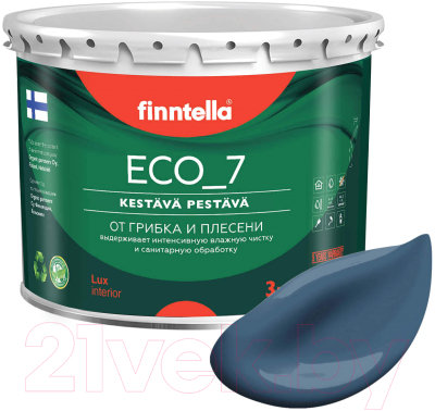 Краска Finntella Eco 7 Bondii / F-09-2-3-FL004 (2.7л, лазурно-серый)