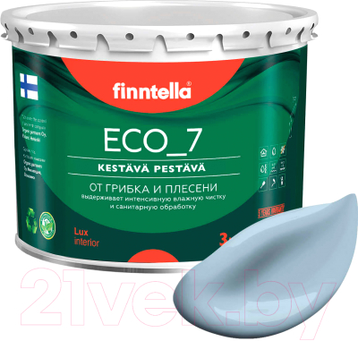 Краска Finntella Eco 7 Niagara / F-09-2-3-FL006 (2.7л, серо-голубой)