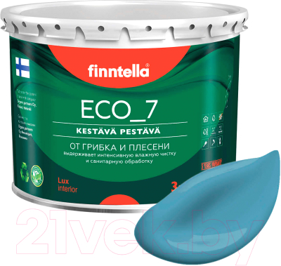 Краска Finntella Eco 7 Meri Aalto / F-09-2-3-FL014 (2.7л, светло сине-серый)