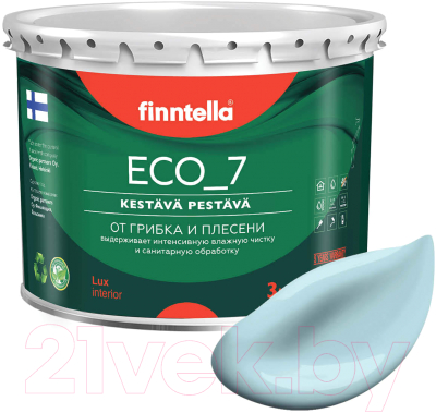 Краска Finntella Eco 7 Jaata / F-09-2-3-FL018 (2.7л, светло-голубой)