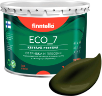 Краска Finntella Eco 7 Kombu / F-09-2-3-FL020 (2.7л, буро-зеленый) - 