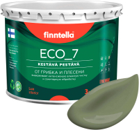 Краска Finntella Eco 7 Oliivi / F-09-2-3-FL021 (2.7л, темно-зеленый) - 