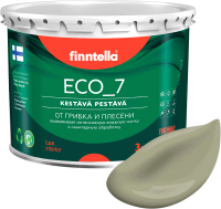 Краска Finntella Eco 7 Khaki / F-09-2-3-FL022 (2.7л, серо-зеленый) - 