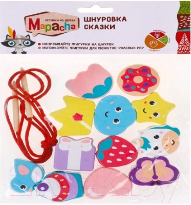 Изображение товара Развивающая игрушка Mapacha Шнуровка-фигурки Сказки / 76857