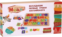 

Развивающая игрушка Mapacha, Вкладыши с карточками Первые уроки английского / 76862