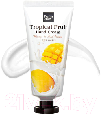 Крем для рук FarmStay Tropical Fruit Hand Cream Mango&Shea Butter (50мл)