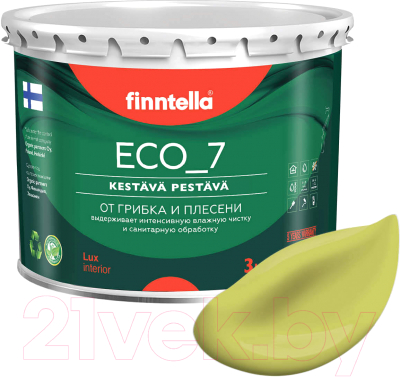 Краска Finntella Eco 7 Lahtee / F-09-2-3-FL031 (2.7л, светло-зеленый)