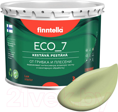 Краска Finntella Eco 7 Vihrea Tee / F-09-2-3-FL033 (2.7л, пастельно-зеленый)