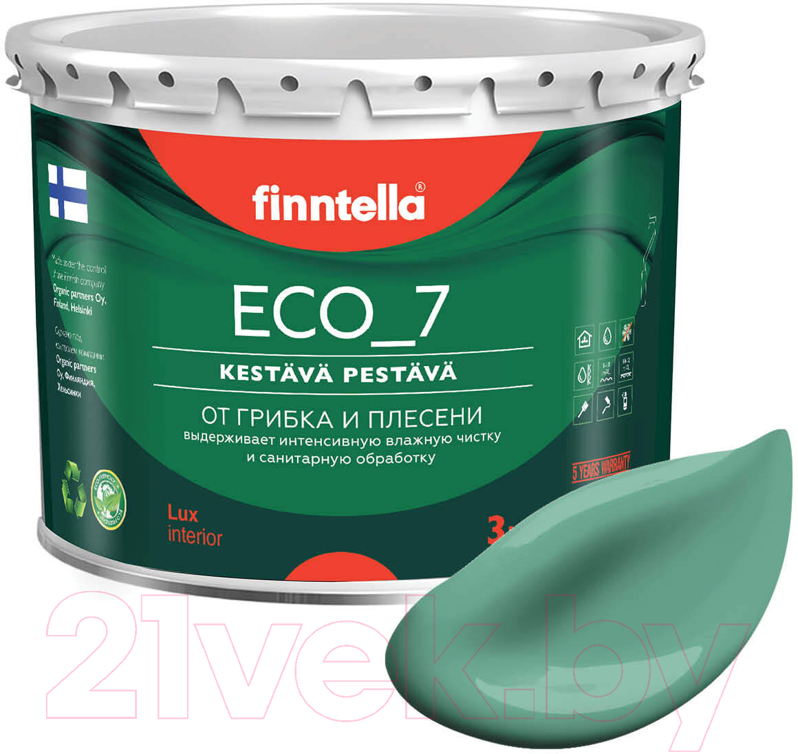 Краска Finntella Eco 7 Jade / F-09-2-3-FL036