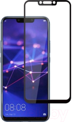 Защитное стекло для телефона Case 3D для Huawei Honor 8C (черный)