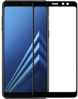 Защитное стекло для телефона Case 3D для Galaxy A8+ 2018 (черный) - 