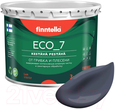 Краска Finntella Eco 7 Monsuuni / F-09-2-3-FL045 (2.7л, холодно-серый)