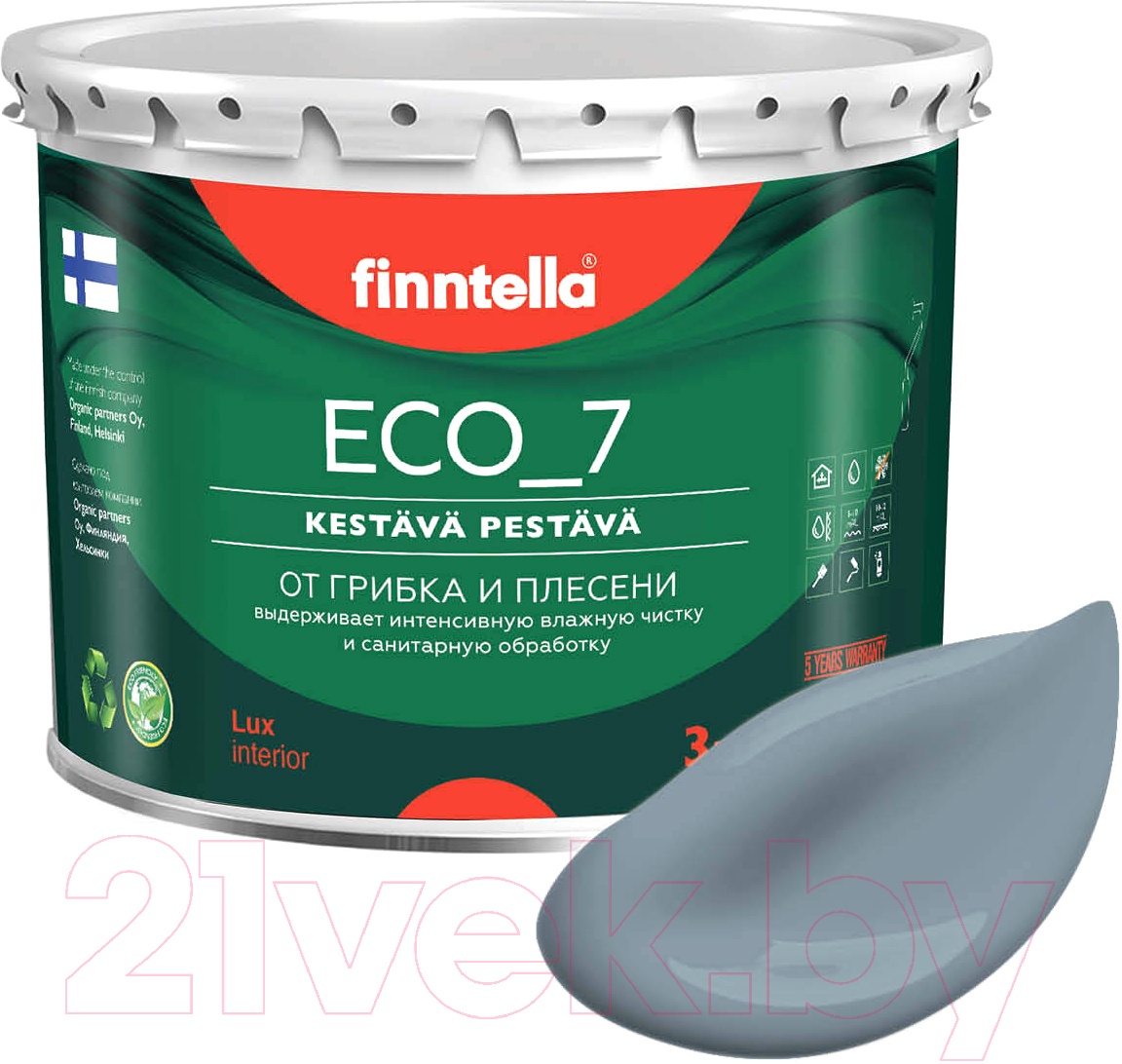 Краска Finntella Eco 7 Liuskekivi / F-09-2-3-FL046 (2.7мл, серый)