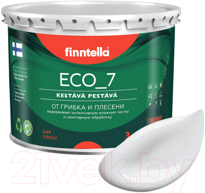 Краска Finntella Eco 7 Platinum / F-09-2-3-FL064 (2.7л, бело-серый)