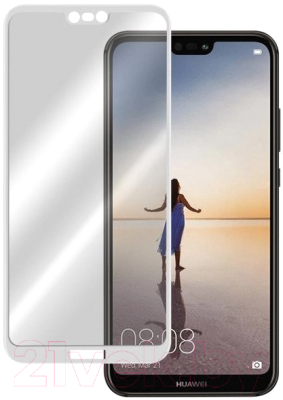Защитное стекло для телефона Case 3D для Huawei P20 (белый)
