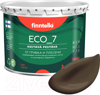 Краска Finntella Eco 7 Suklaa / F-09-2-3-FL072 (2.7л, коричневый)