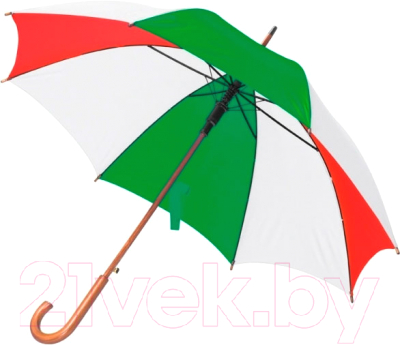 Изображение товара Зонт-трость Easy Gifts Nancy / 513159 (красный/зеленый/белый)