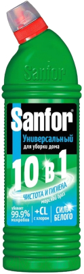 Чистящее средство для ванной комнаты Sanfor Universal 10в1 Морской бриз (1л)