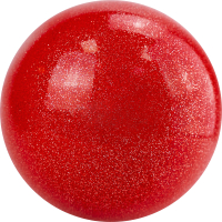 Мяч для художественной гимнастики Torres AGP-19-04 (красный/блестки) - 