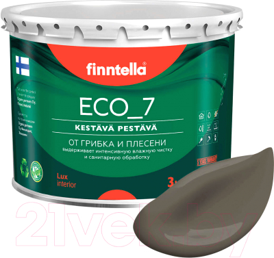 Краска Finntella Eco 7 Taupe / F-09-2-3-FL079 (2.7л, серо-коричневый)