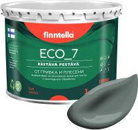 Краска Finntella Eco 7 Salvia / F-09-2-3-FL051 (2.7л, серо-зеленый) - 