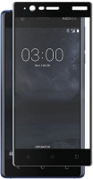 Защитное стекло для телефона Case 3D для Nokia 3 (черный) - 