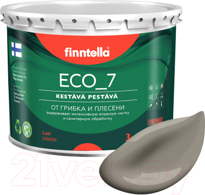 Краска Finntella Eco 7 Maa / F-09-2-3-FL080 (2.7л, светло-коричневый)