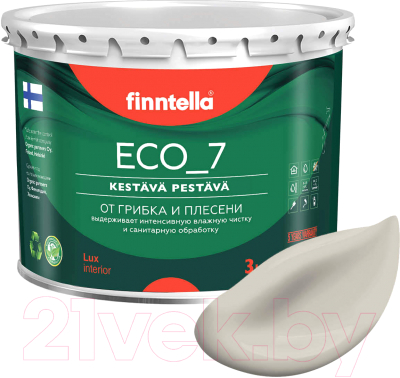 Краска Finntella Eco 7 Sansa / F-09-2-3-FL083 (2.7л, серо-бежевый)