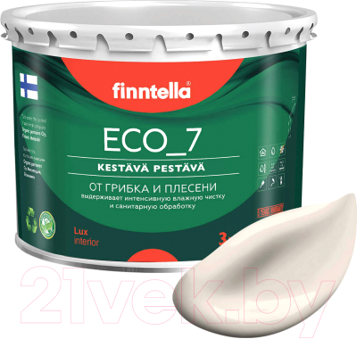 Краска Finntella Eco 7 Samppanja / F-09-2-3-FL092 (2.7л, светло-бежевый)