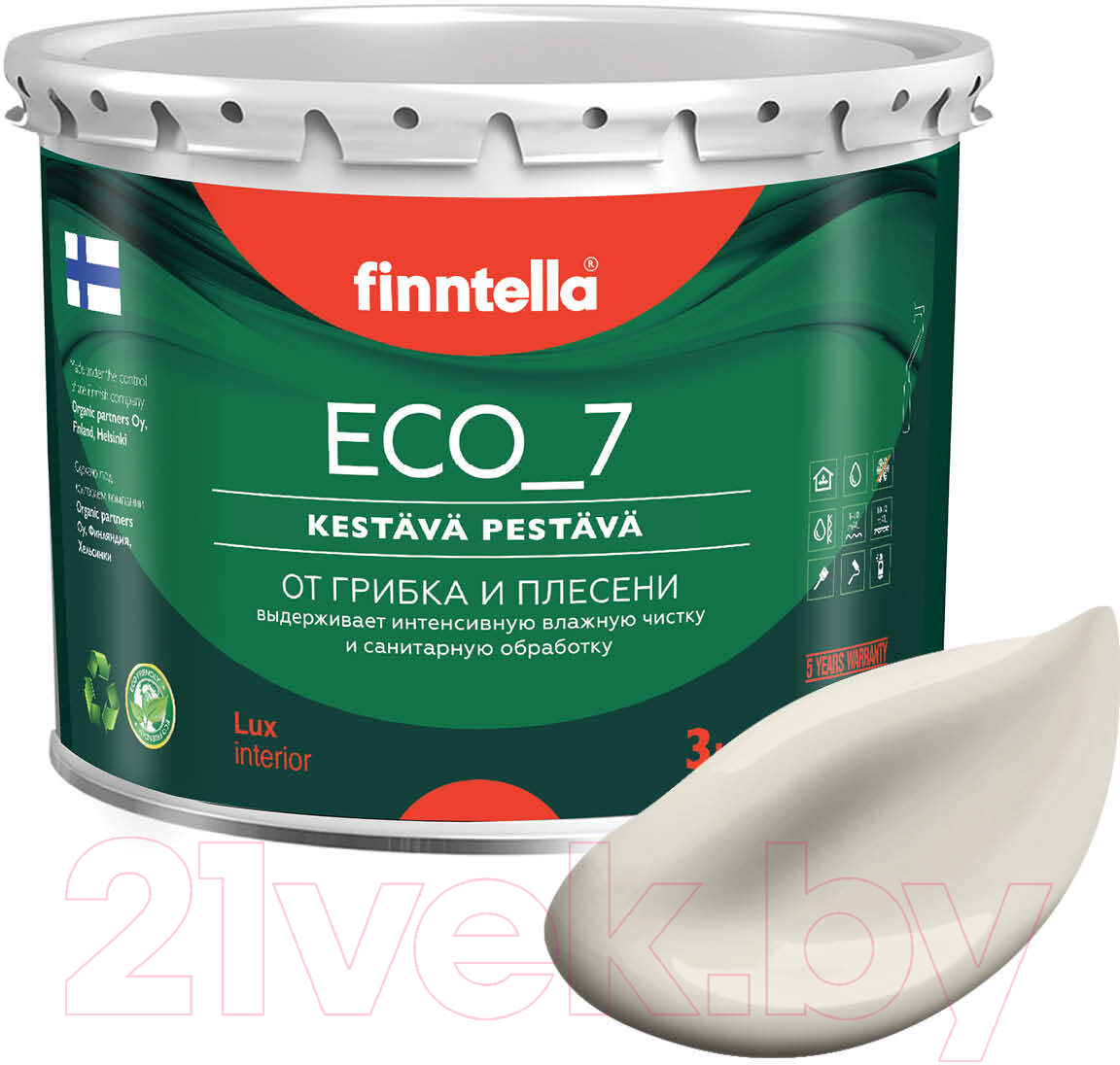 Краска Finntella Eco 7 kuiskaus / F-09-2-3-FL093