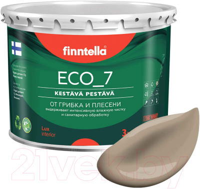 Краска Finntella Eco 7 Pehmea / F-09-2-3-FL095 (2.7л, светло-коричневый)