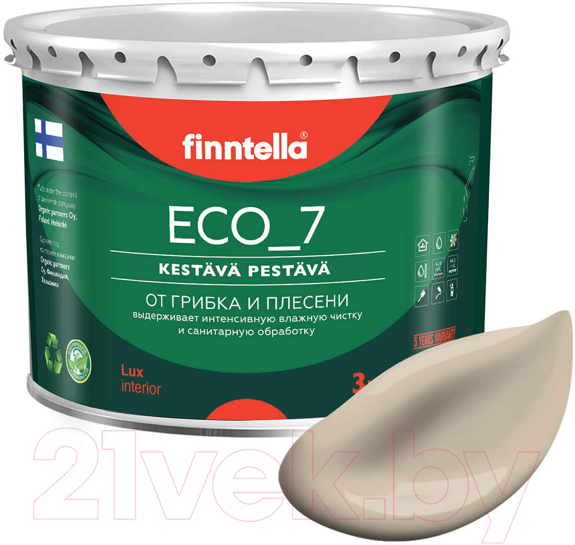 Краска Finntella Eco 7 Kentta / F-09-2-3-FL096