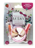 Набор детской декоративной косметики Lukky Лак для ногтей и помадой с блестками / Т20842  - 