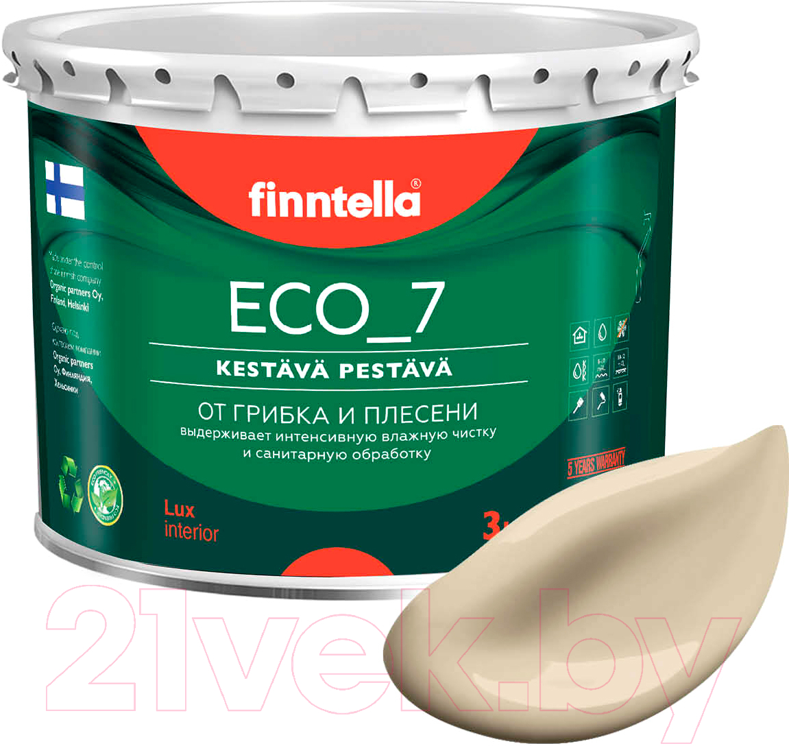 Краска Finntella Eco 7 Kevyt Savi / F-09-2-3-FL099